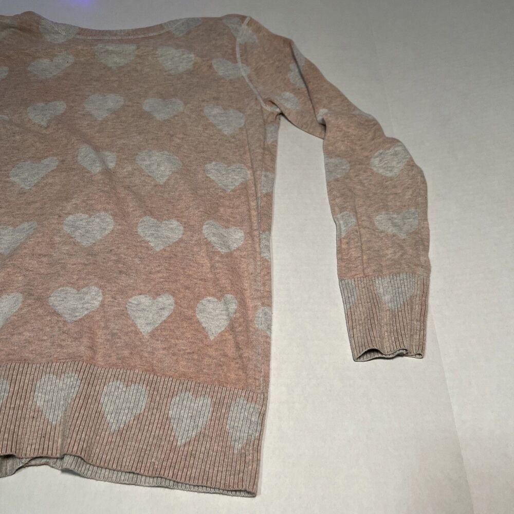 Mossimo Large V Neck Cardigan Hearts Valentine's Whimsy Coquette - Picture 7 of 8